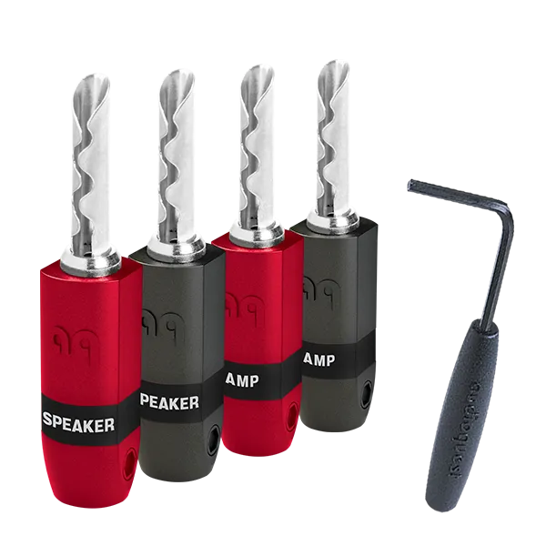 AudioQuest SureGrip300 BFA/Banana Plugs - 4 Pack