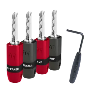 AudioQuest SureGrip300 BFA/Banana Plugs - 4 Pack
