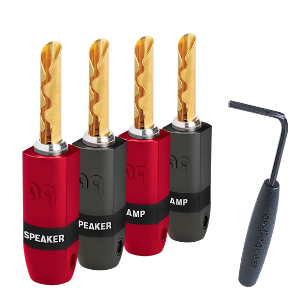 AudioQuest SureGrip300 BFA/Banana Plugs - 4 Pack