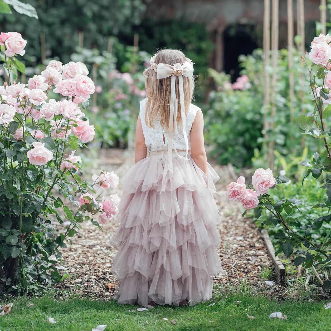 Baby Ophelia Couture Set - Latte