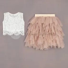 Baby Ophelia Couture Set - Latte
