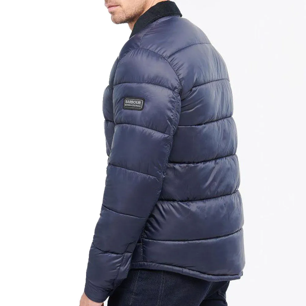 Barbour International Mens Blake Shirt Quilted  Jacket - Navy