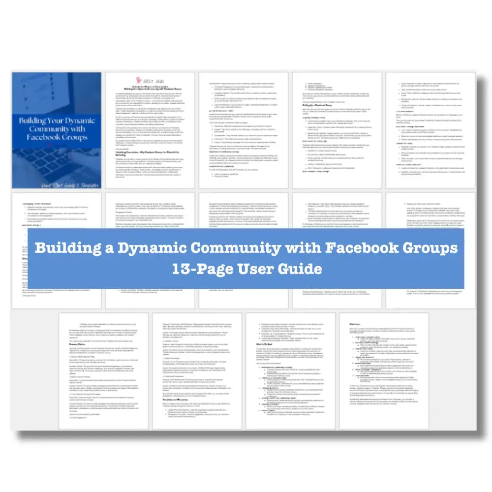 Building Your Dynamic Community with Facebook Groups Guide   Templates