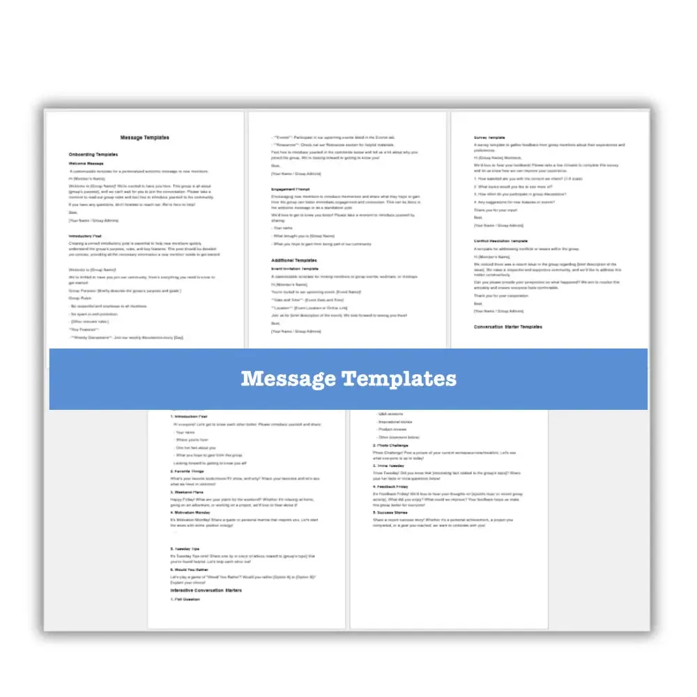 Building Your Dynamic Community with Facebook Groups Guide   Templates