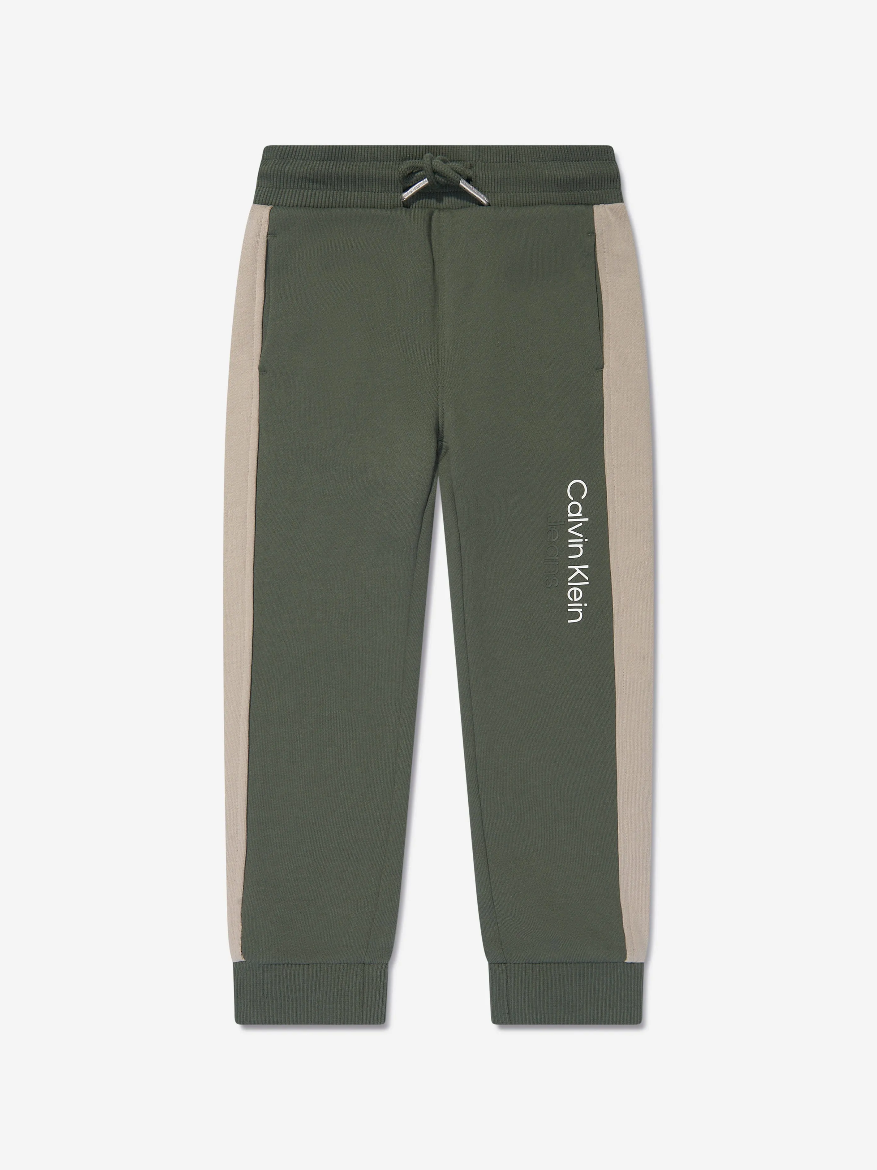 Calvin Klein Boys Colourblock Tracksuit in Green