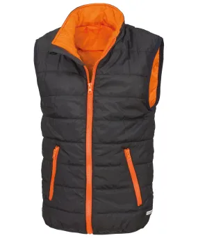 Core junior bodywarmer | Black/Orange