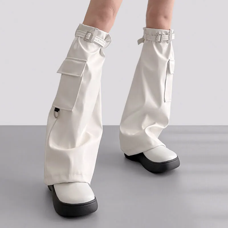 Dark punk leg warmers