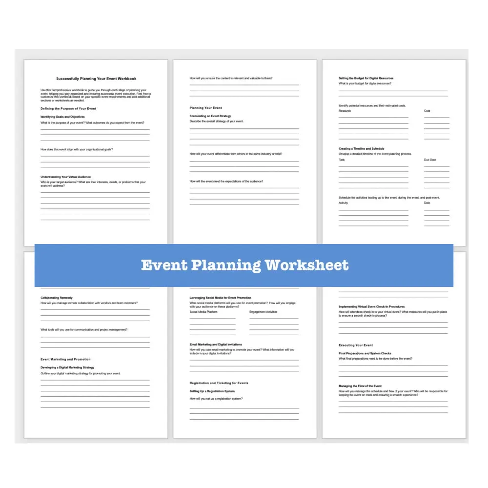 Hosting Business Events Templates    Guide with PLR Rights