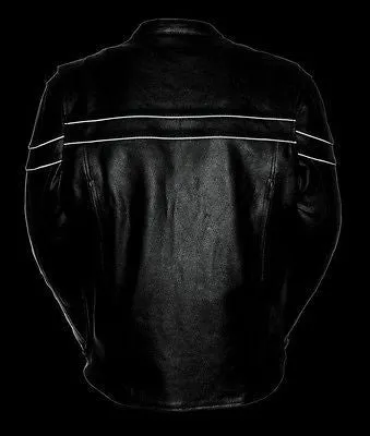 MEN'S MOTORCYCLE SCOOTER JACKET WITH WITH 2 GUN POCKETS & VENT