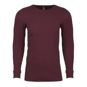 Next level Men's Maroon Blended Thermal Tee