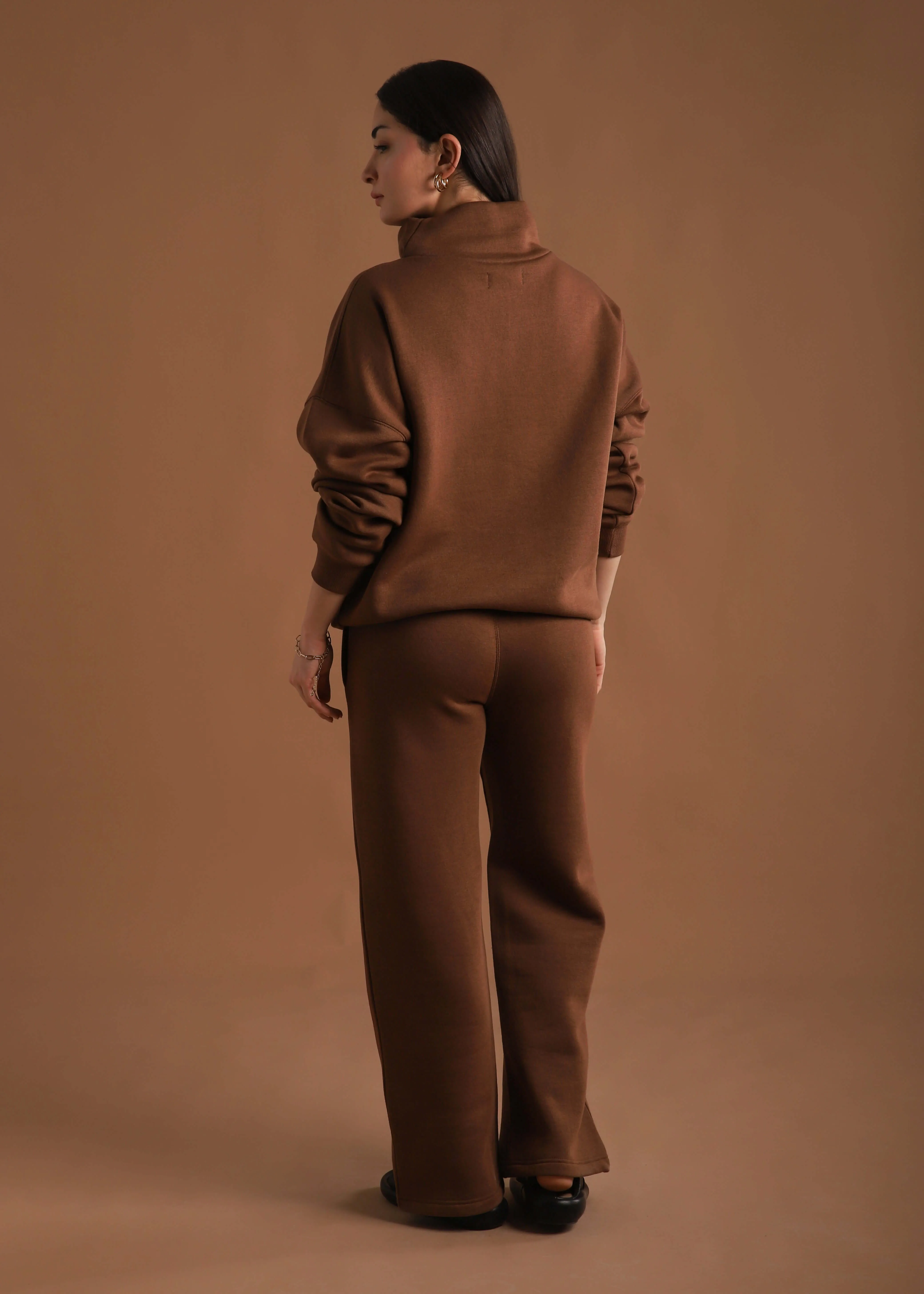 OVERSIZE COWL NECK SWEATSHIRT SET