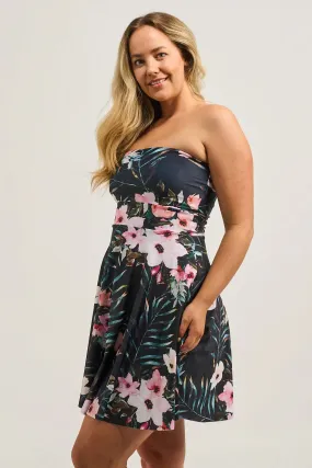 Performance Bandeau Comfort Crop Mini Dress - Exotic At Heart