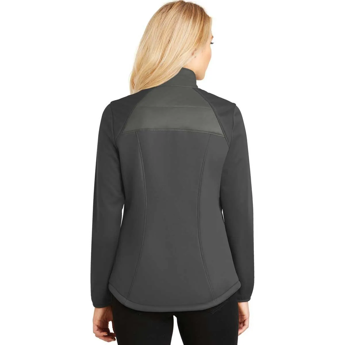 Port Authority Women's Smoke Grey/Grey Steel Hybrid Soft Shell Jacket