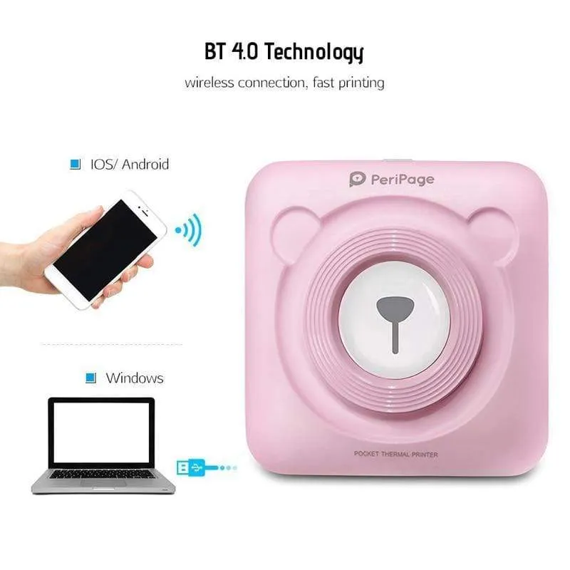 Portable Printer Photo Bluetooth