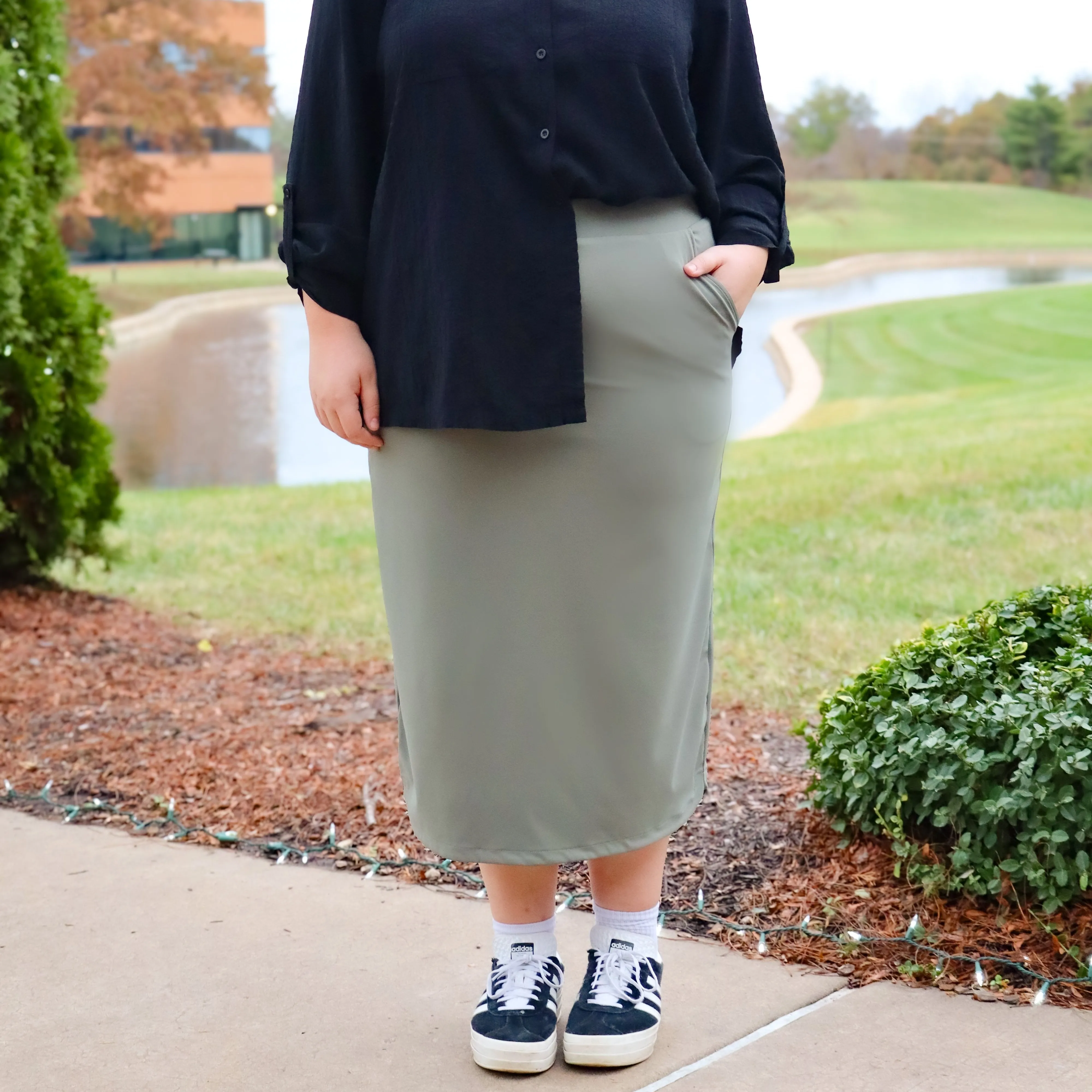Sage Green Midi