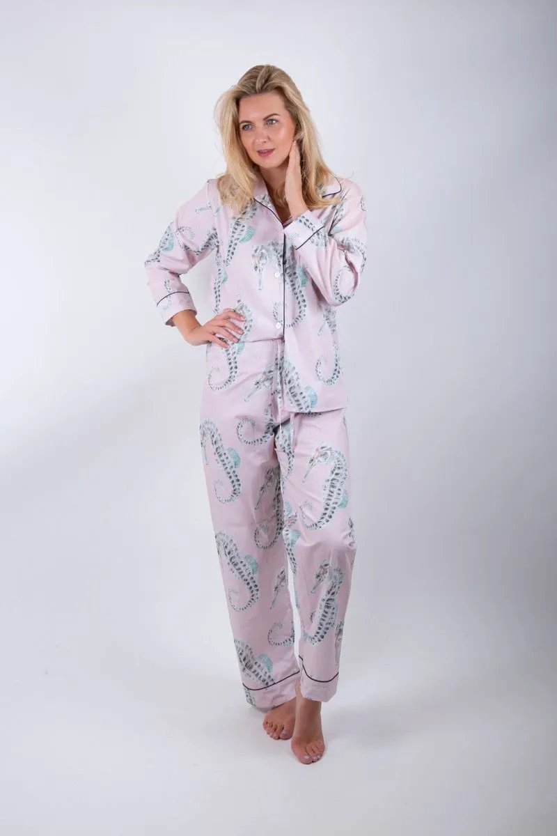 Seahorse Print Pyjamas by Twenty Six Years