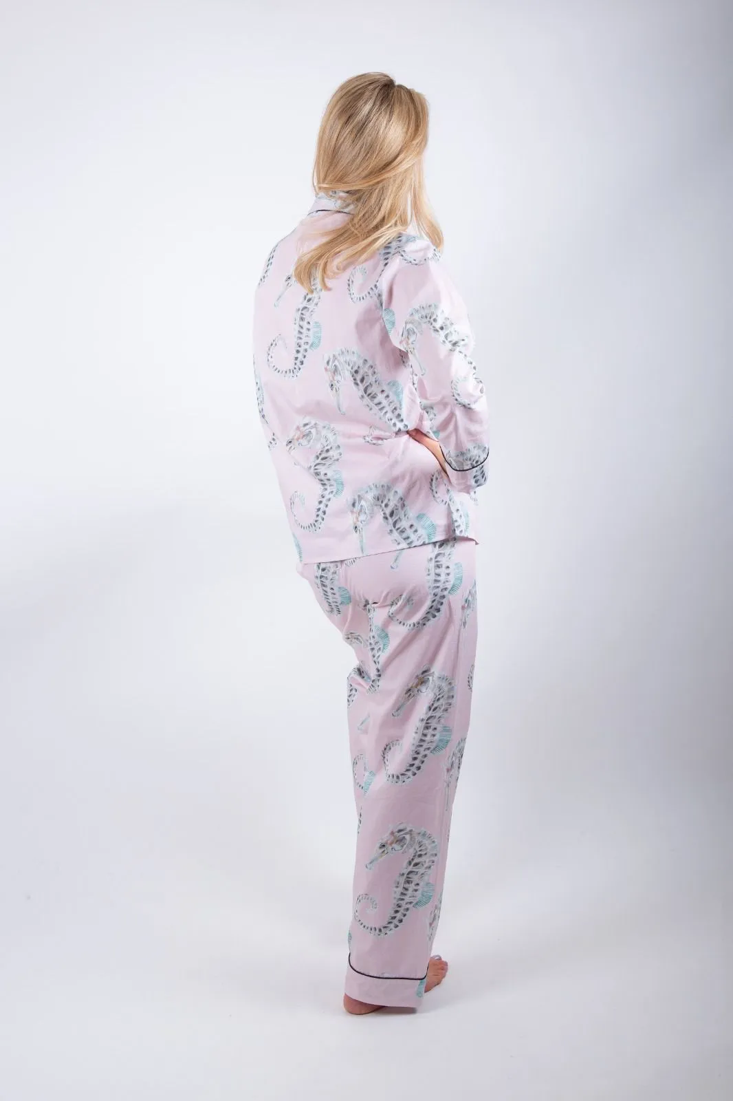Seahorse Print Pyjamas by Twenty Six Years