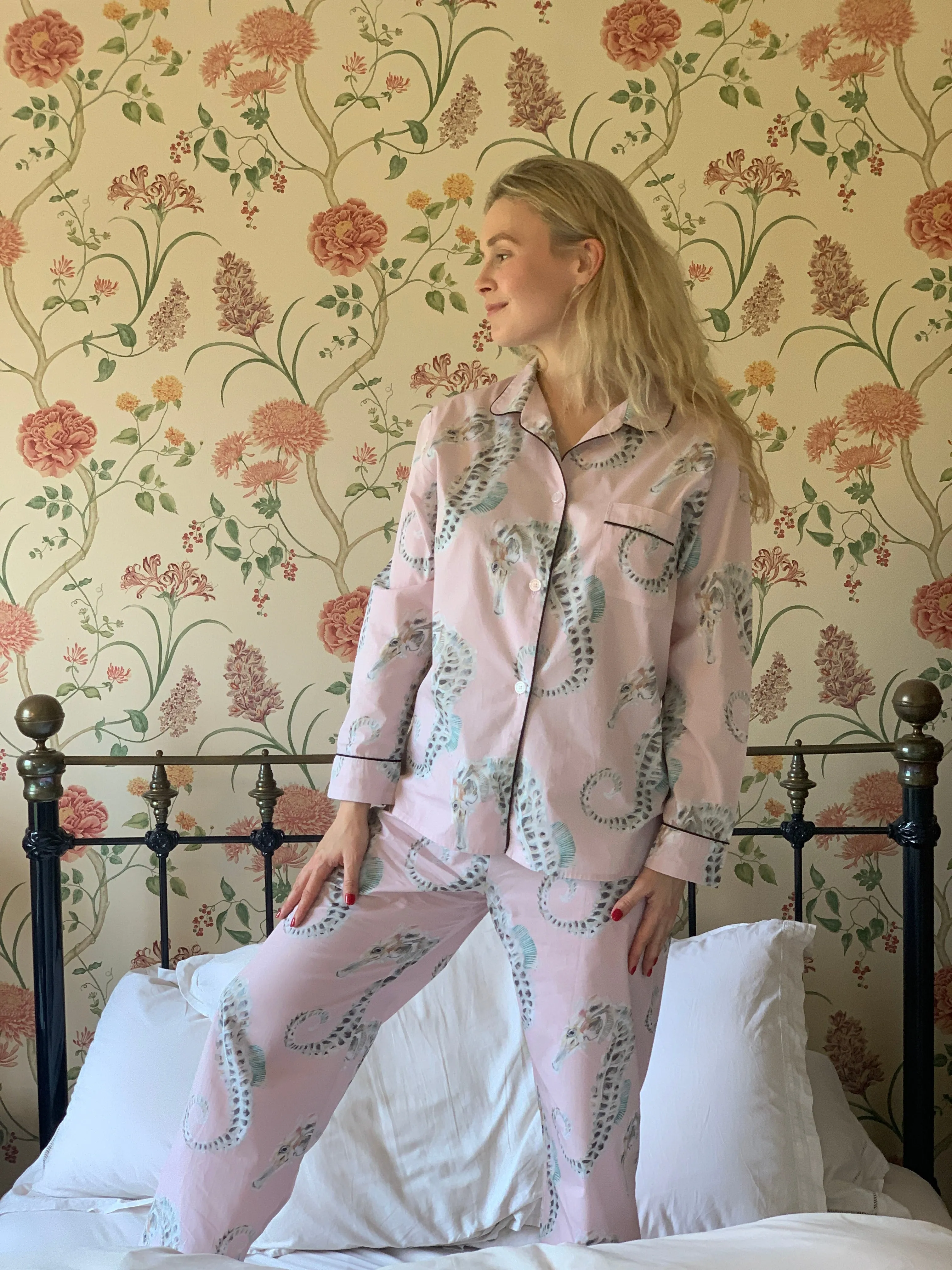 Seahorse Print Pyjamas by Twenty Six Years