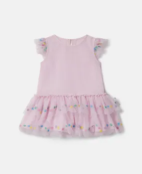 Sleeveless Tulle Confetti Dot Dress - Stella McCartney SS24