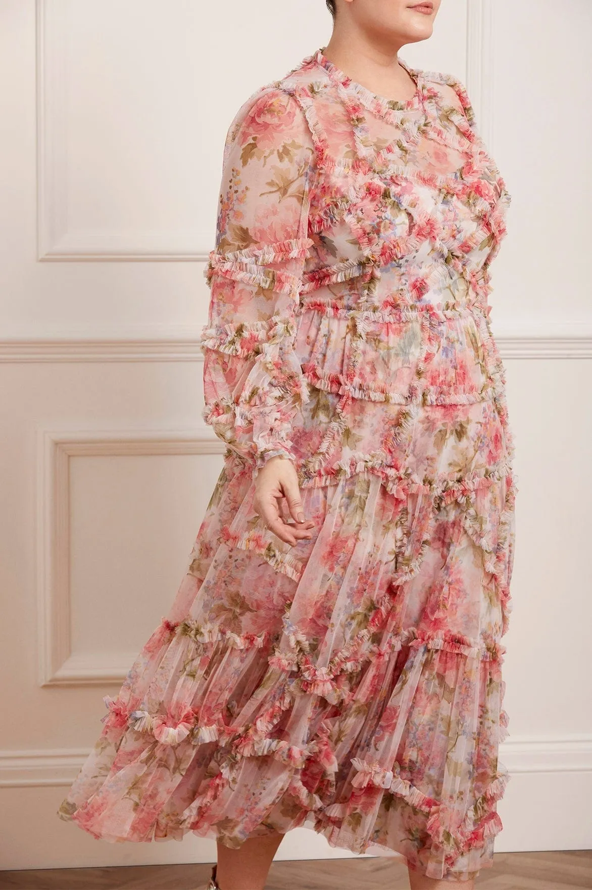 Summer Song Diamond Ruffle Ballerina Dress