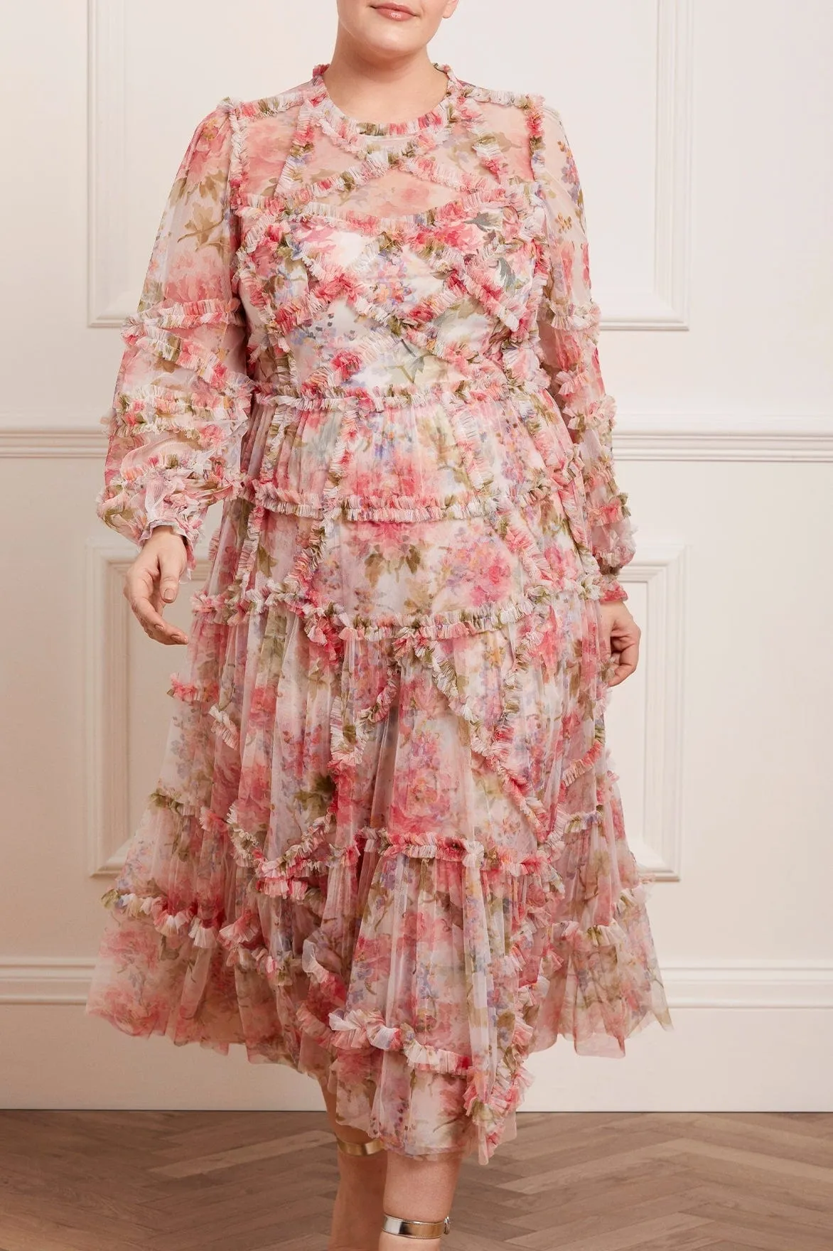 Summer Song Diamond Ruffle Ballerina Dress