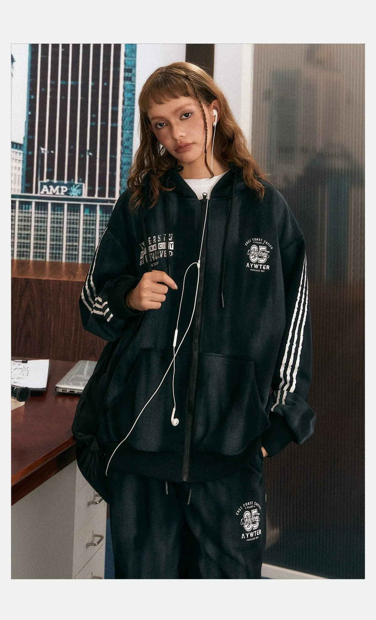 Tom Smudged Overall Sports Hoodie & Sweatpants Set