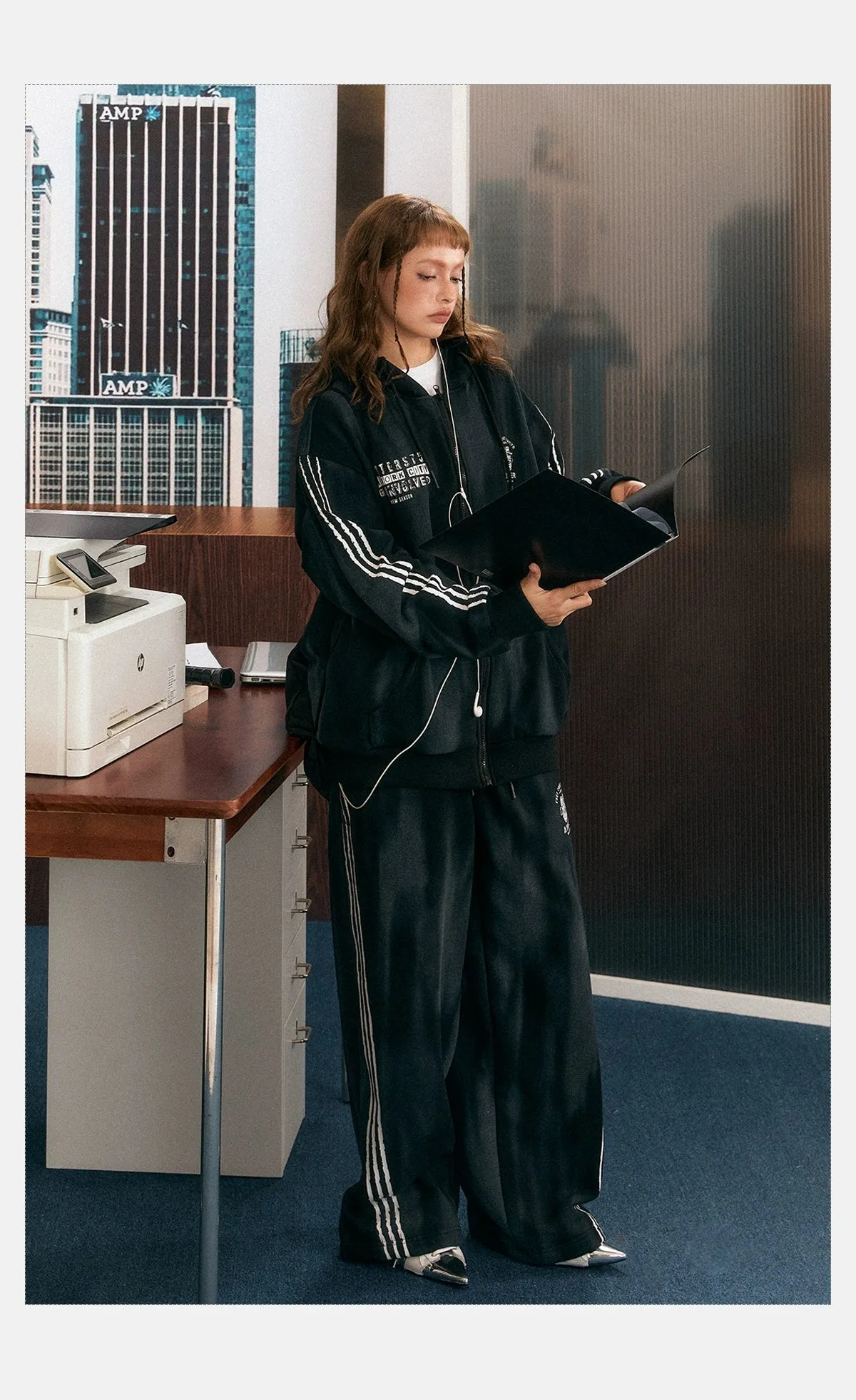 Tom Smudged Overall Sports Hoodie & Sweatpants Set