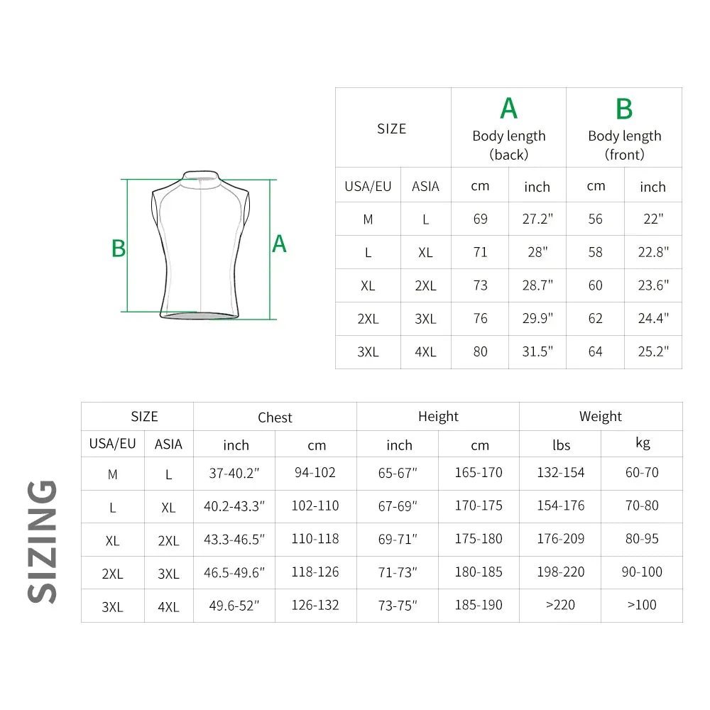 Windproof Winter Cycling Gilet for Men